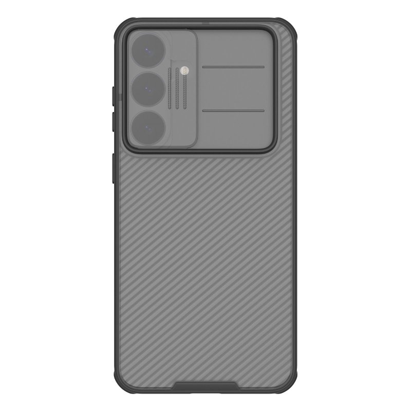 Nillkin CamShield PRO hátsó tok a Samsung Galaxy S26 FE-hez, átlátszó fekete