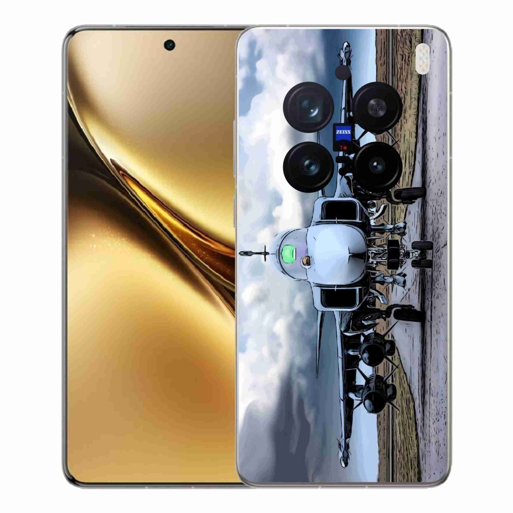 Zselés borítás mmCase a Vivo X200 Pro 5G-hez - katonai repülőgépekhez