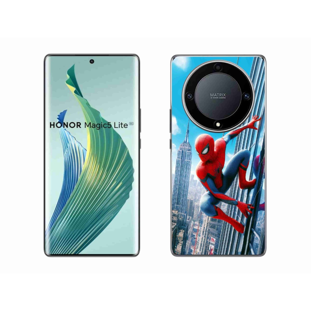 Gél borítás mmCase a Honor Magic 5 Lite 5G számára - spiderman