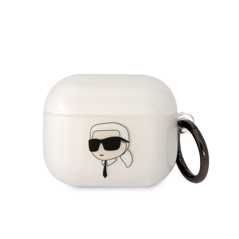 Karl Lagerfeld 3D logo NFT Karl Head TPU tok Airpods 3 fehérhez