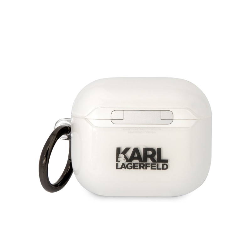 Karl Lagerfeld 3D logo NFT Karl Head TPU tok Airpods 3 fehérhez