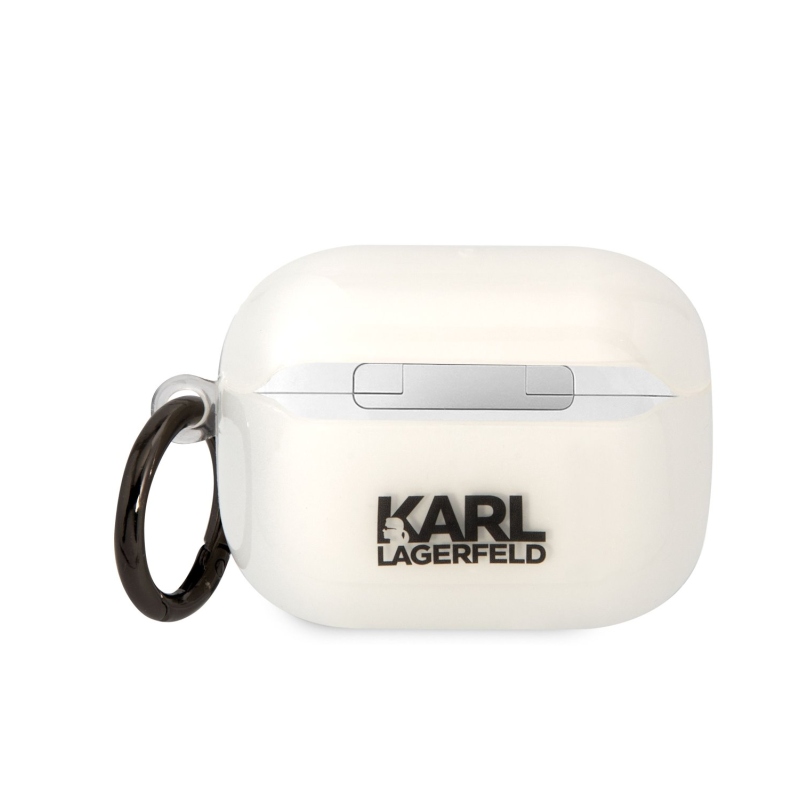Karl Lagerfeld 3D Logo NFT Karl Head TPU tok Airpods Pro fehér színhez