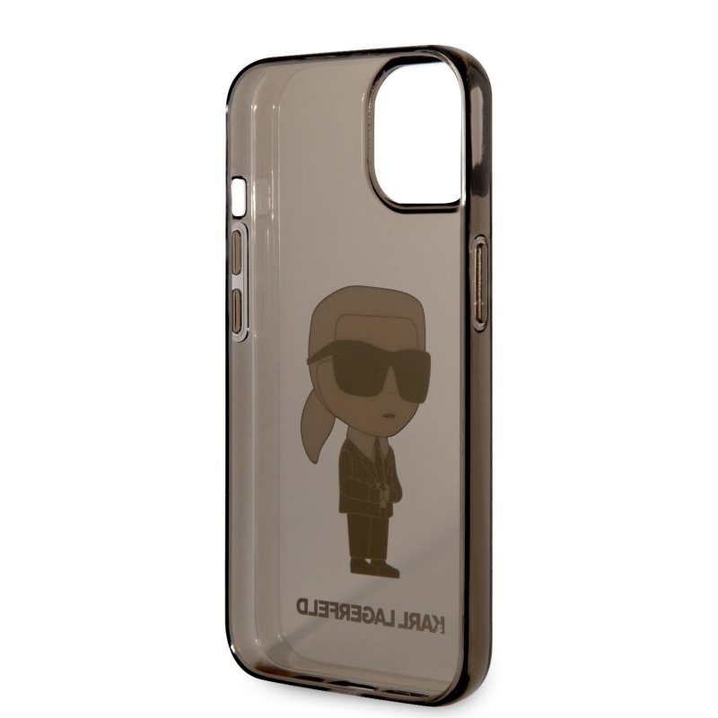 Karl Lagerfeld IML IML Ikonik NFT hátlap iPhone 14 Plus fekete színhez