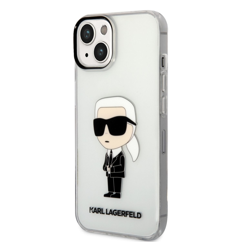 Karl Lagerfeld IML IML Ikonik NFT hátlap iPhone 14 Plus átlátszó borításhoz