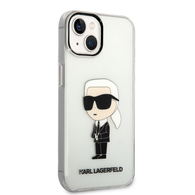 Karl Lagerfeld IML IML Ikonik NFT hátlap iPhone 14 Plus átlátszó borításhoz