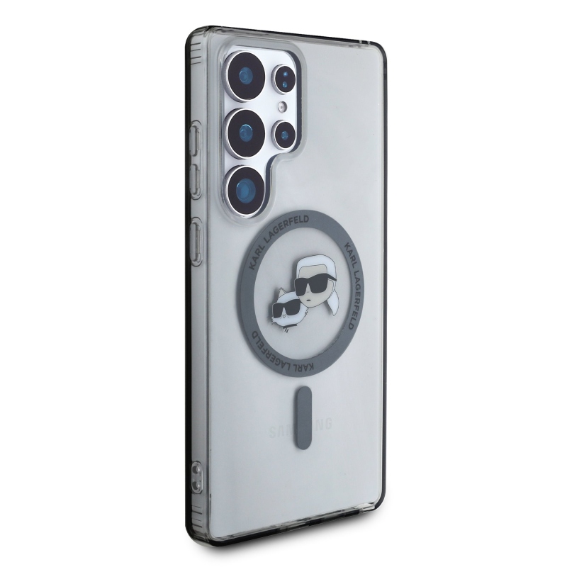 Karl Lagerfeld IML K&CH Heads MagSafe hátlap Samsung Galaxy S25 Ultra fekete