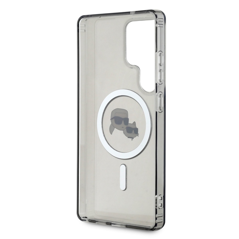 Karl Lagerfeld IML K&CH Heads MagSafe hátlap Samsung Galaxy S25 Ultra fekete