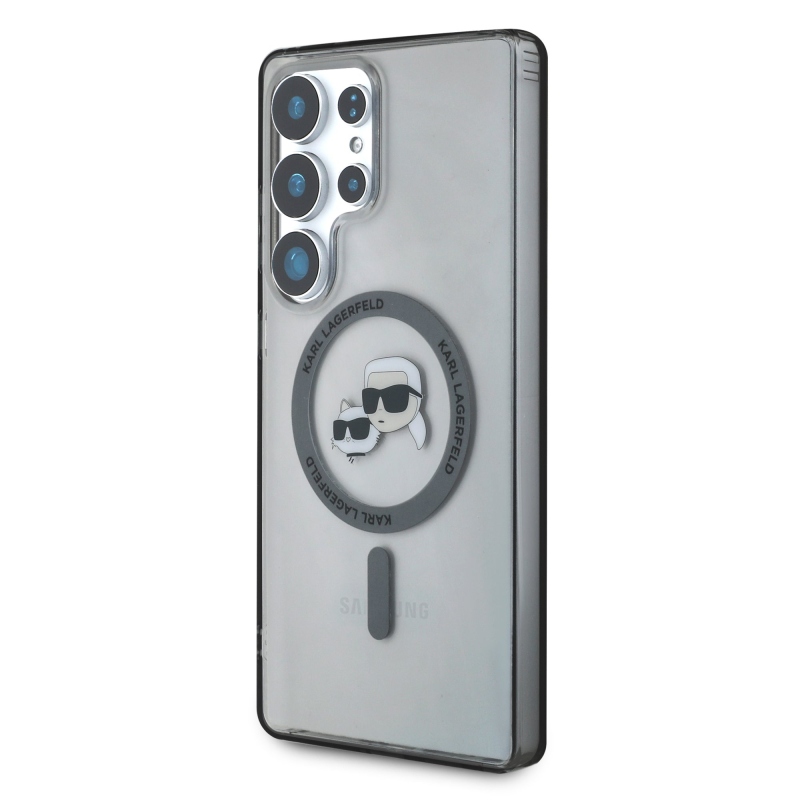 Karl Lagerfeld IML K&CH Heads MagSafe hátlap Samsung Galaxy S25 Ultra fekete