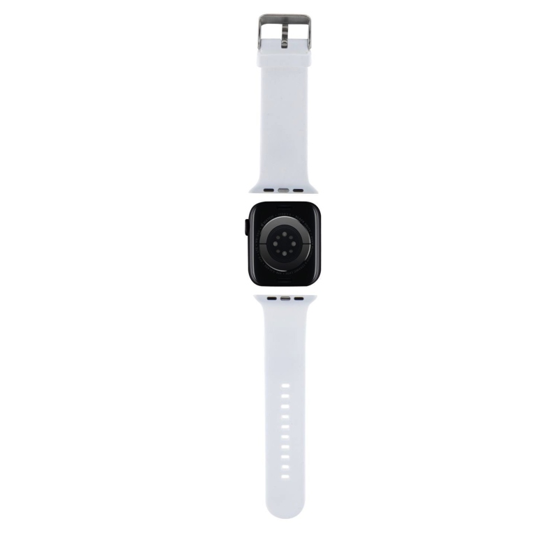 Karl Lagerfeld Karl és Choupette Head NFT szíj Apple Watch-hoz 38/40/41 Fehér
