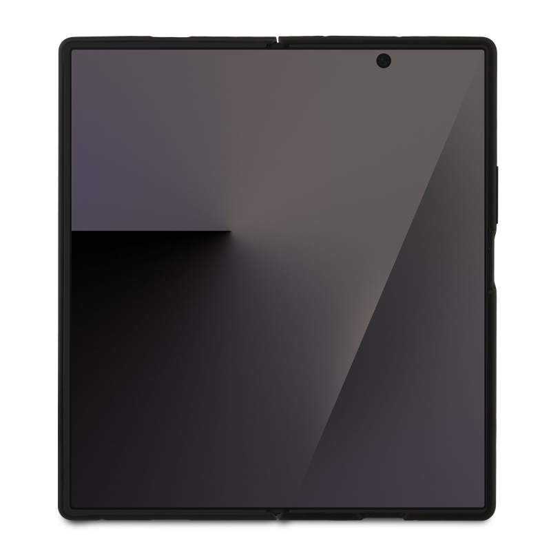 Karl Lagerfeld PU Saffiano Karl és Choupette hátlap Samsung Galaxy Z Fold 7 készülékhez, fekete