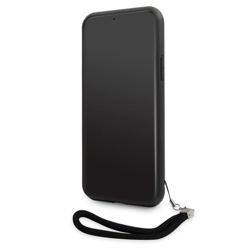 Karl Lagerfeld flitterek Fordítható hátlap iPhone 11 fekete/ezüst színű borítóhoz