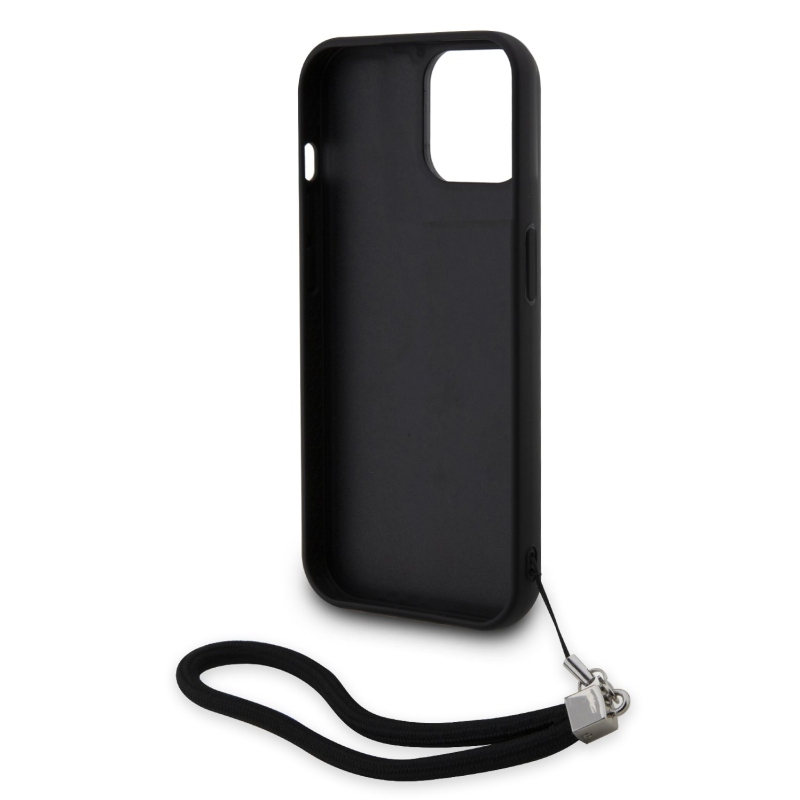 Karl Lagerfeld flitterek Fordítható hátlap iPhone 14 fekete/ezüst színű iPhone 14 készülékhez