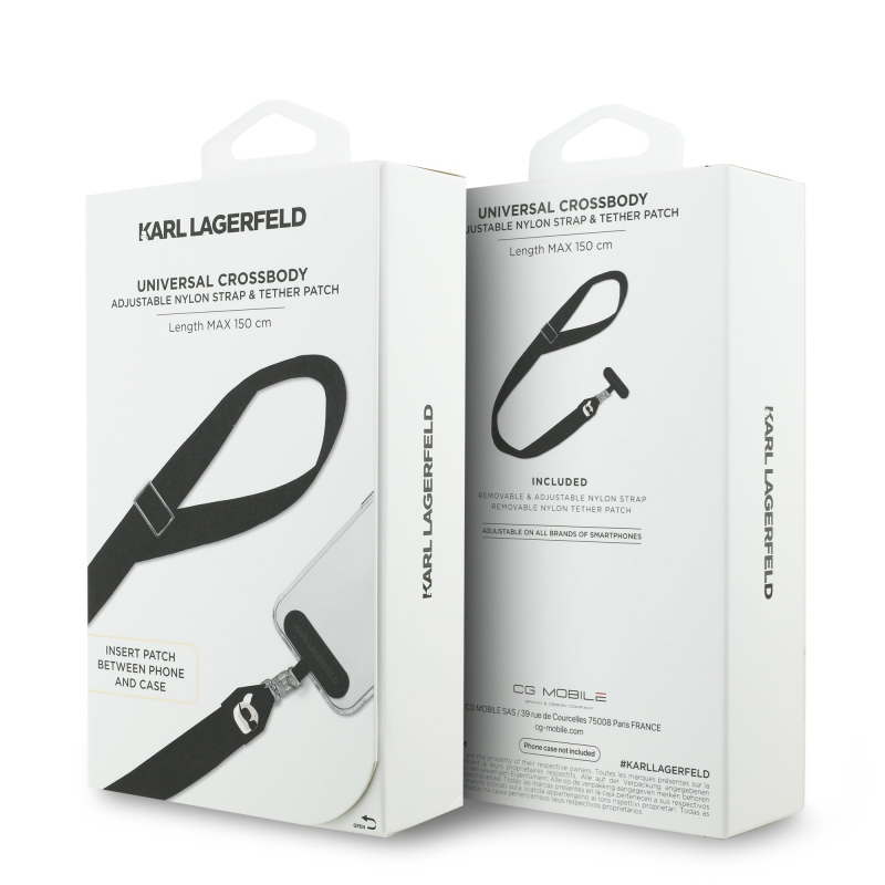 Karl Lagerfeld univerzális keresztpánt Karl Patch fekete