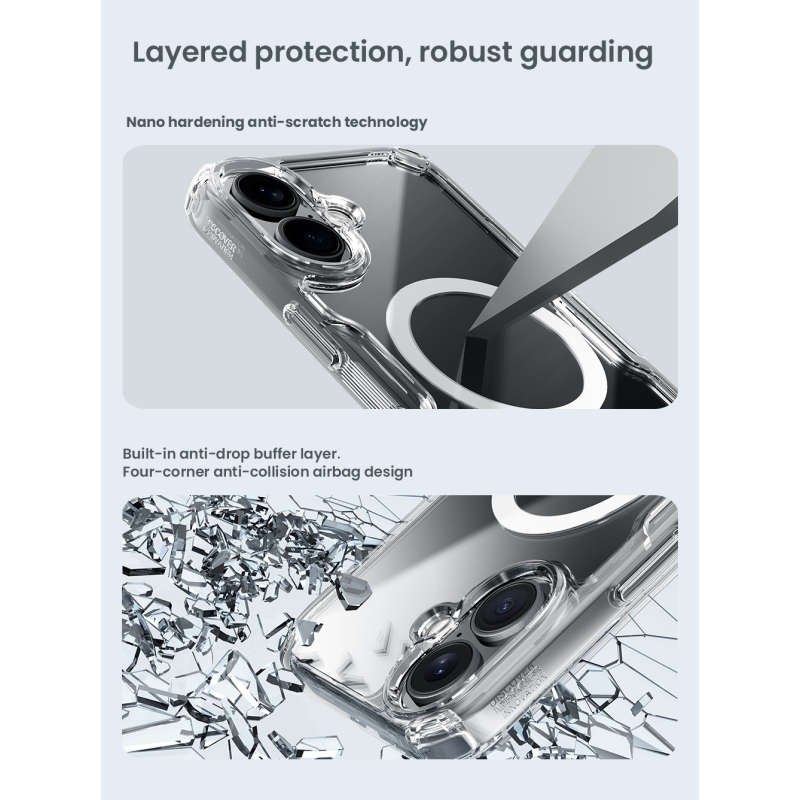 Nillkin Nature TPU PRO mágneses borítás Apple iPhone 16-hoz Átlátszó