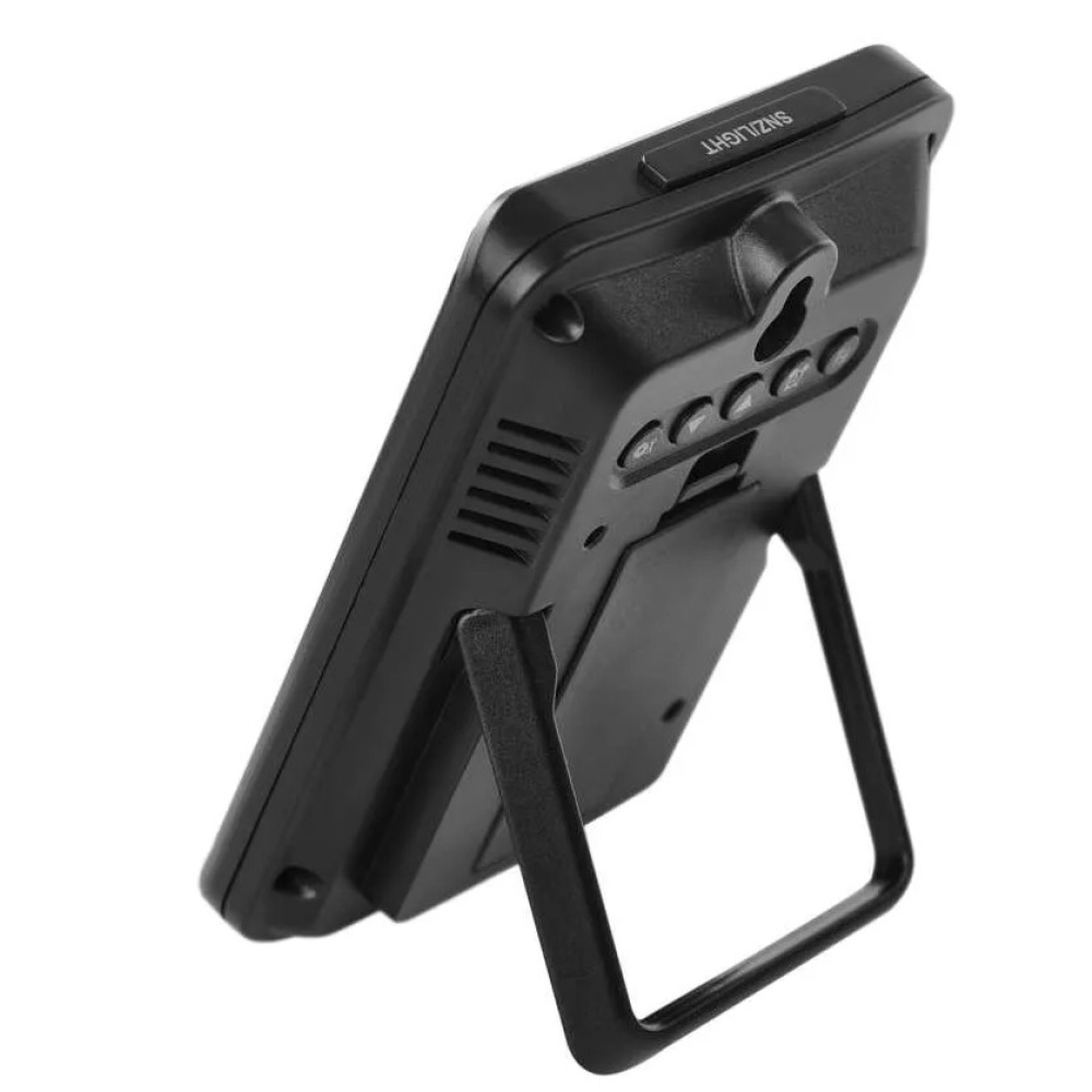 Digitális hőmérő, vezeték nélküli érzékelő, ébresztőóra E8636