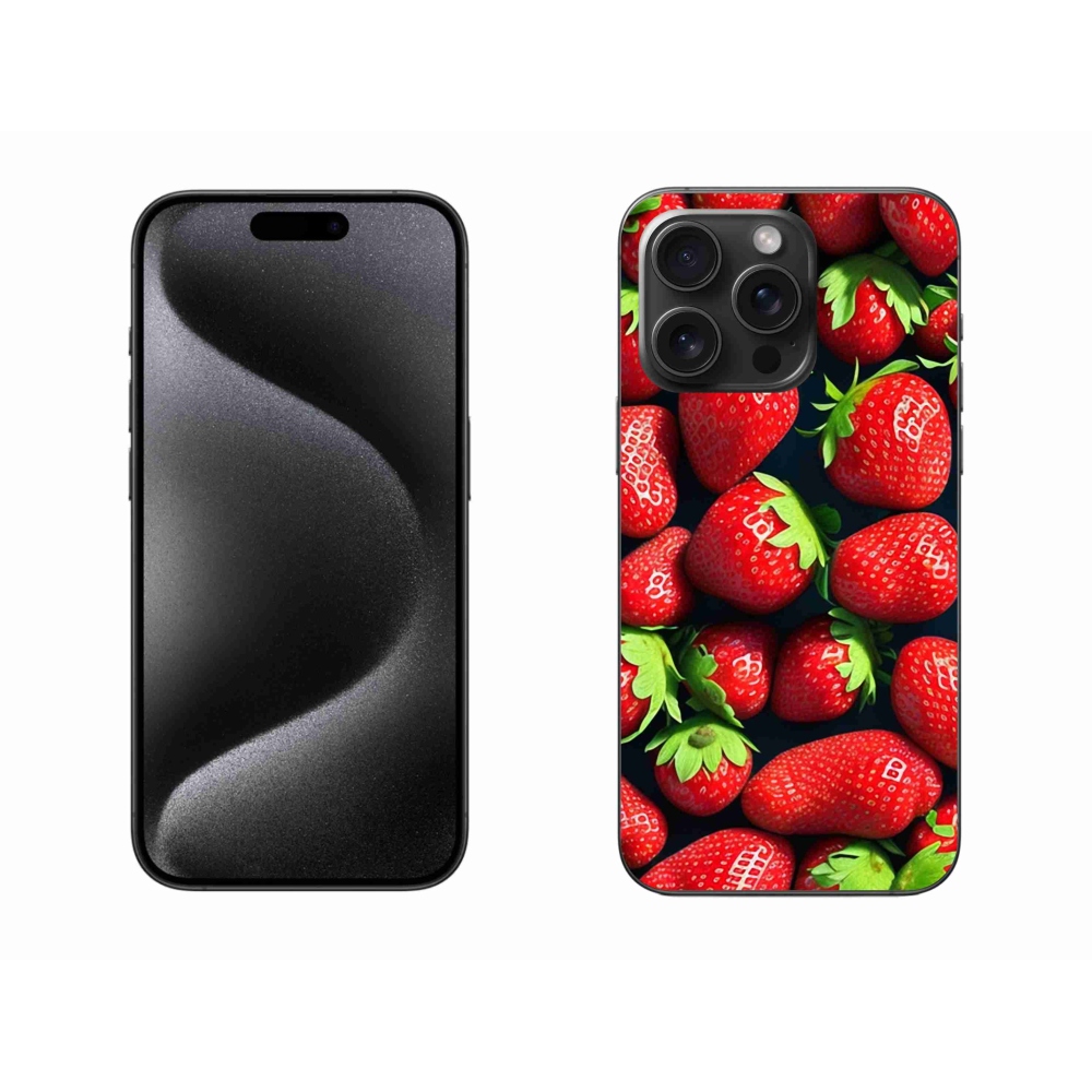 Gél védőburkolat mmCase iPhone 15 Pro Max készülékhez - eper