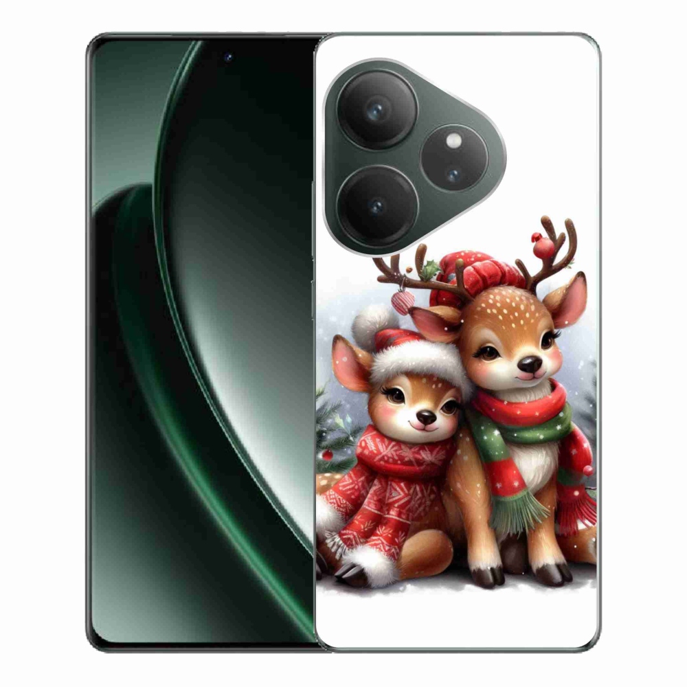 Zselés borítás mmCase a Realme GT 6 5G/GT 6T 5G számára - karácsonyi rénszarvas