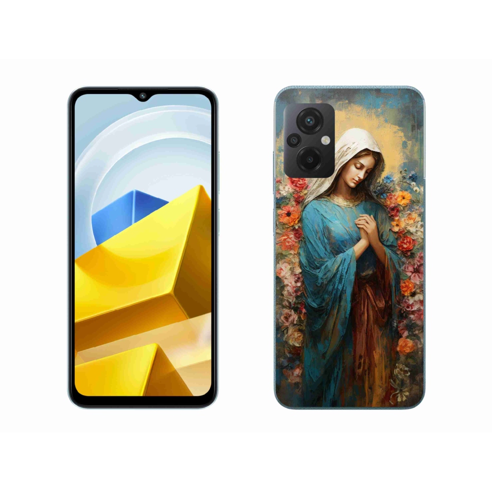 Gél borítás mmCase a Xiaomi Poco M5 4G-hez - szent nő