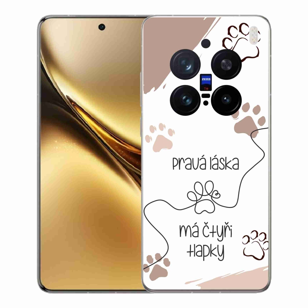 Zselés borító mmCase a Vivo X200 Pro 5G készülékhez - kutyamotívum 1 fehér háttér