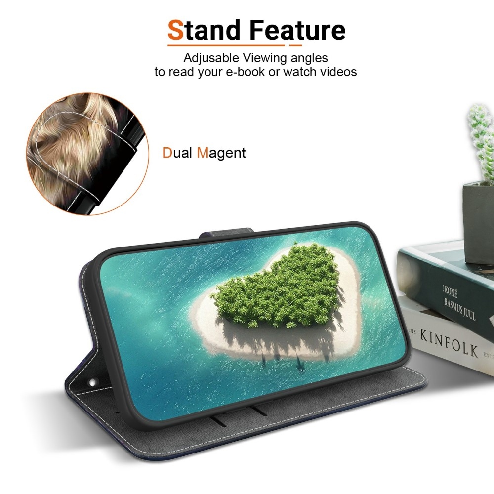 Sokoldalú könyvtáska Samsung Galaxy A06 4G - oroszlánhoz