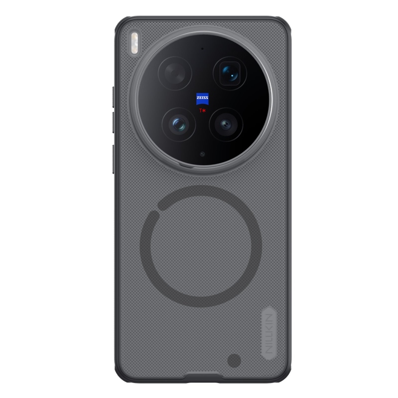 Nillkin Super Frosted PRO mágneses hátlap a Vivo X300 Ultra készülékhez, átlátszó fekete