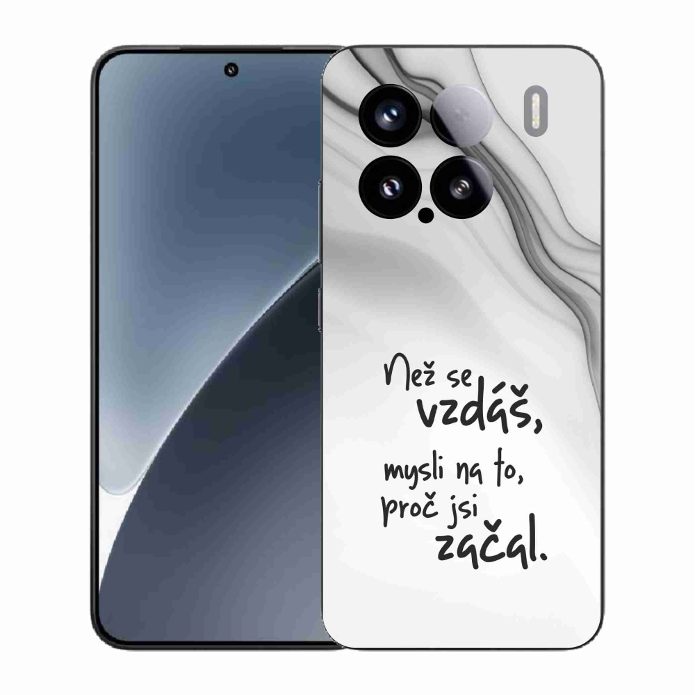 Gél borító mmCase a Xiaomi 15 - idézet 2 fehér háttérrel
