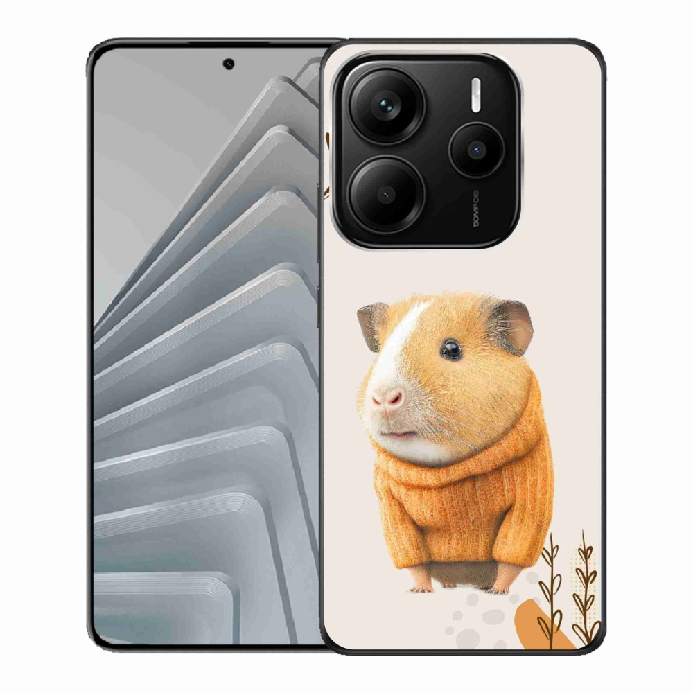 Gél borítás mmCase a Xiaomi Redmi Note 14 5G számára - tengerimalac pulóverben