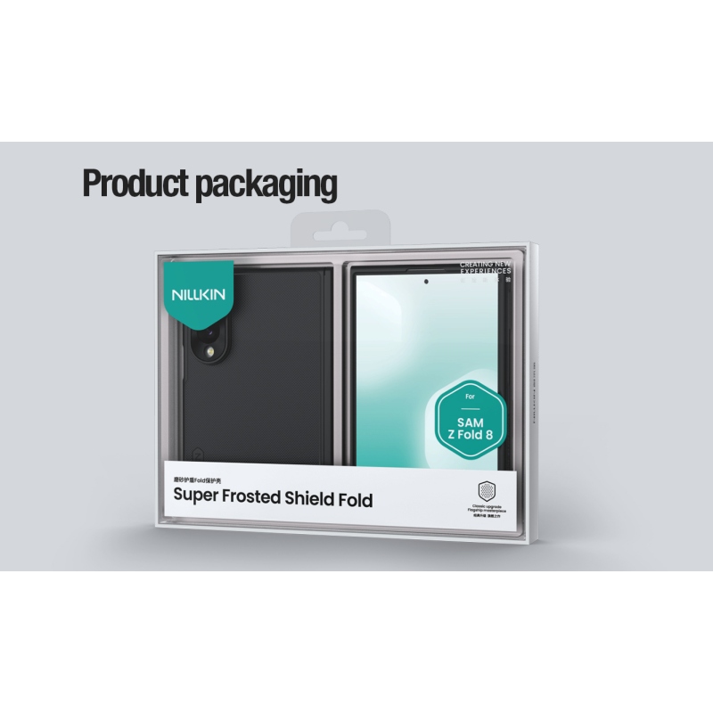 Nillkin Super Frosted FOLD mágneses hátlap a Samsung Galaxy Z Fold 8-hoz, fekete