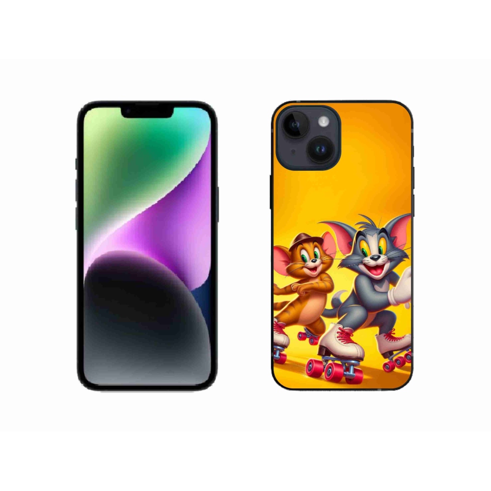 Zselés borítás mmCase iPhone 14 készülékhez - tom and jerry