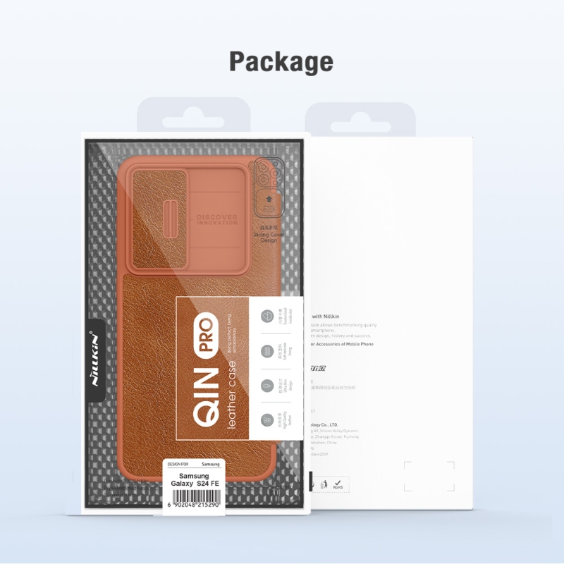 Nillkin Qin Book PRO tok Samsung Galaxy S24 FE fekete