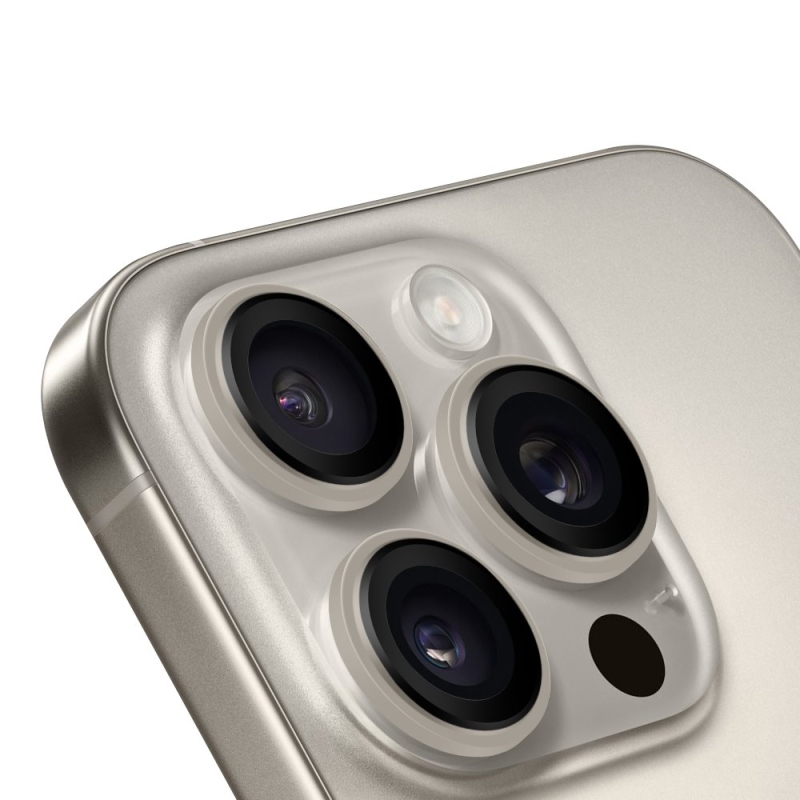 CSOMAG:ME objektívvédő Apple iPhone 16 Pro/16 Pro Max készülékhez Természetes titánium