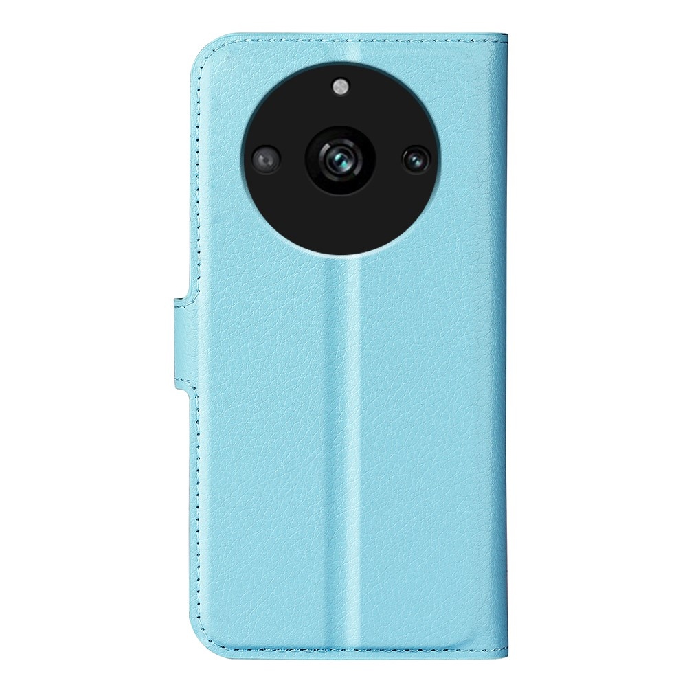 Litchi könyvtáska a Realme 11 Pro 5G/11 Pro+ 5G modellhez - kék
