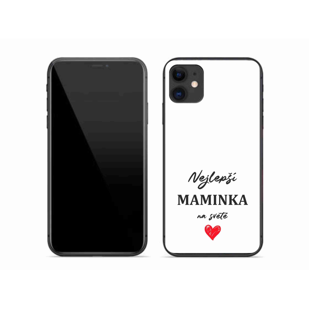 Gél borítás mmCase iPhone 11 készülékhez - legjobb anya 1 fehér háttér