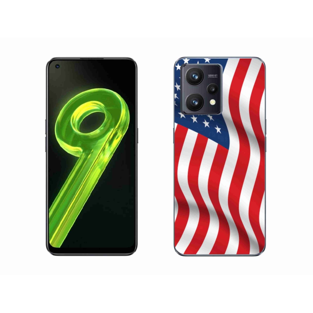 Gél borítás mmCase a Realme 9 4G készülékhez - amerikai zászló