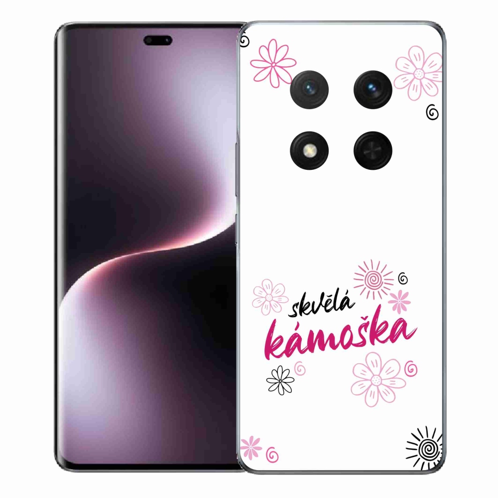 Gél borító mmCase a Honor Magic 7 Lite 5G-n - nagyszerű haver fehér háttérrel