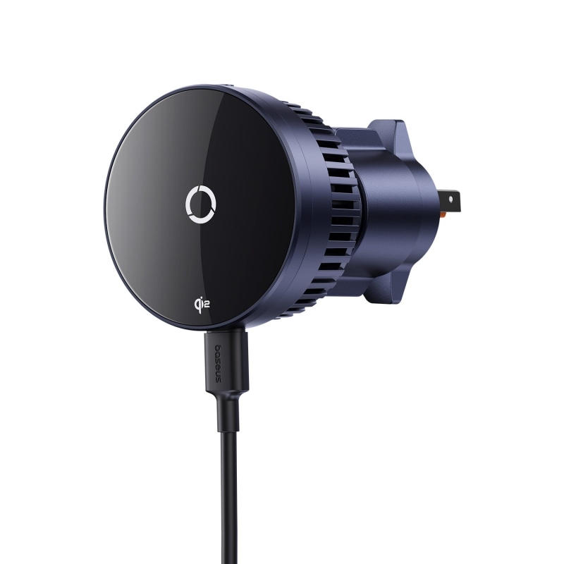 Baseus MagPro mágneses tartó vezeték nélküli töltéssel 15W Fekete