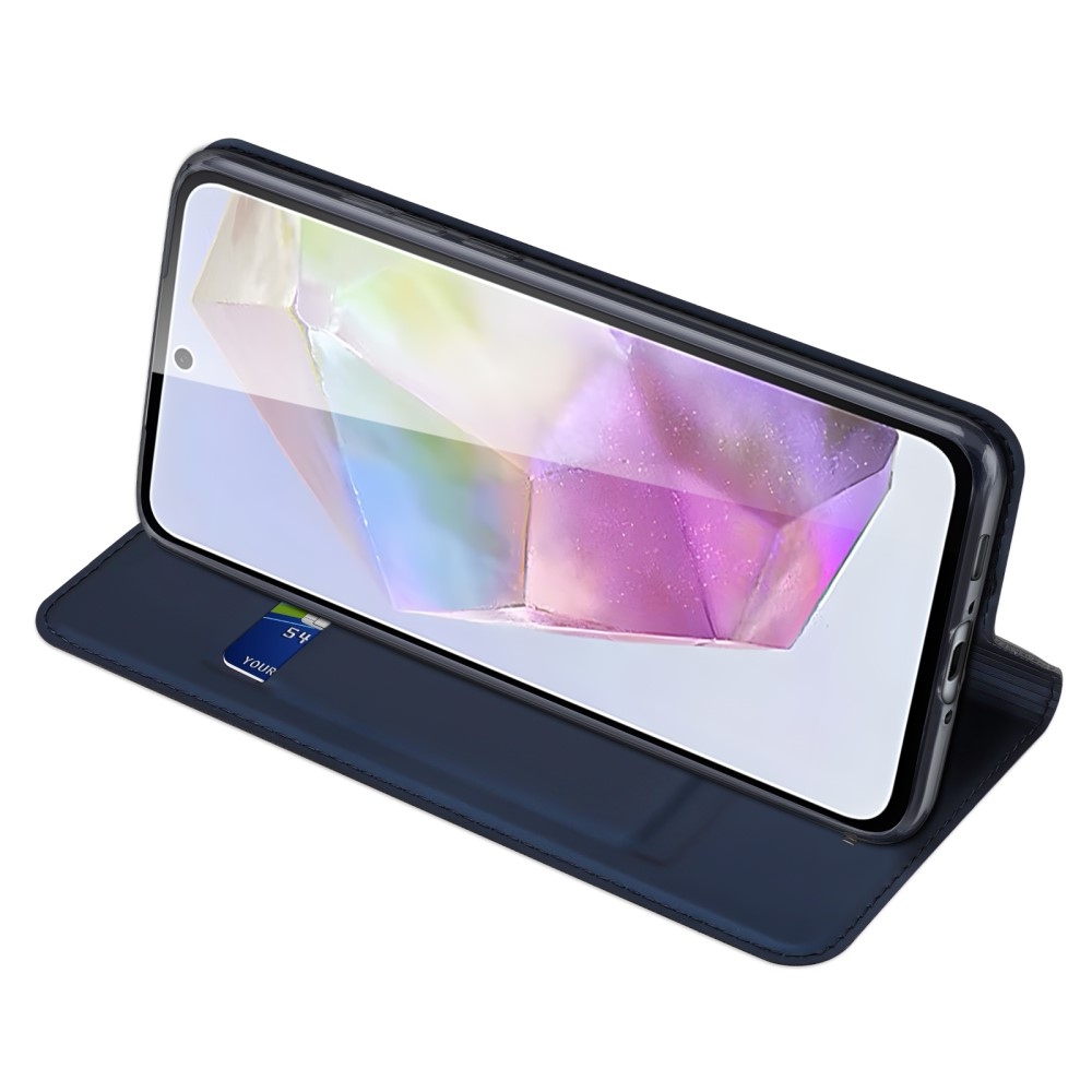 DUX könyvtáska Samsung Galaxy A36 5G/A56 5G - sötétkék színben