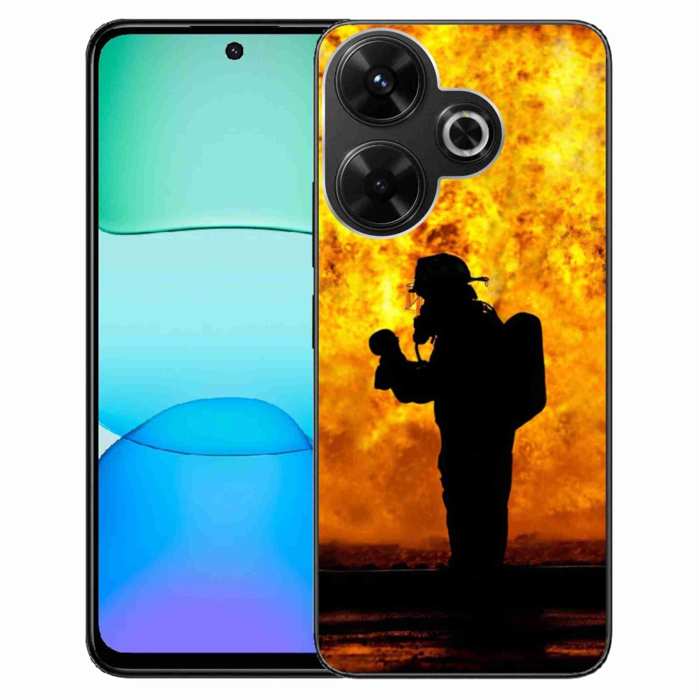 Gél borítás mmCase a Xiaomi Redmi 13 4G/Poco M6 4G - tűzoltóhoz