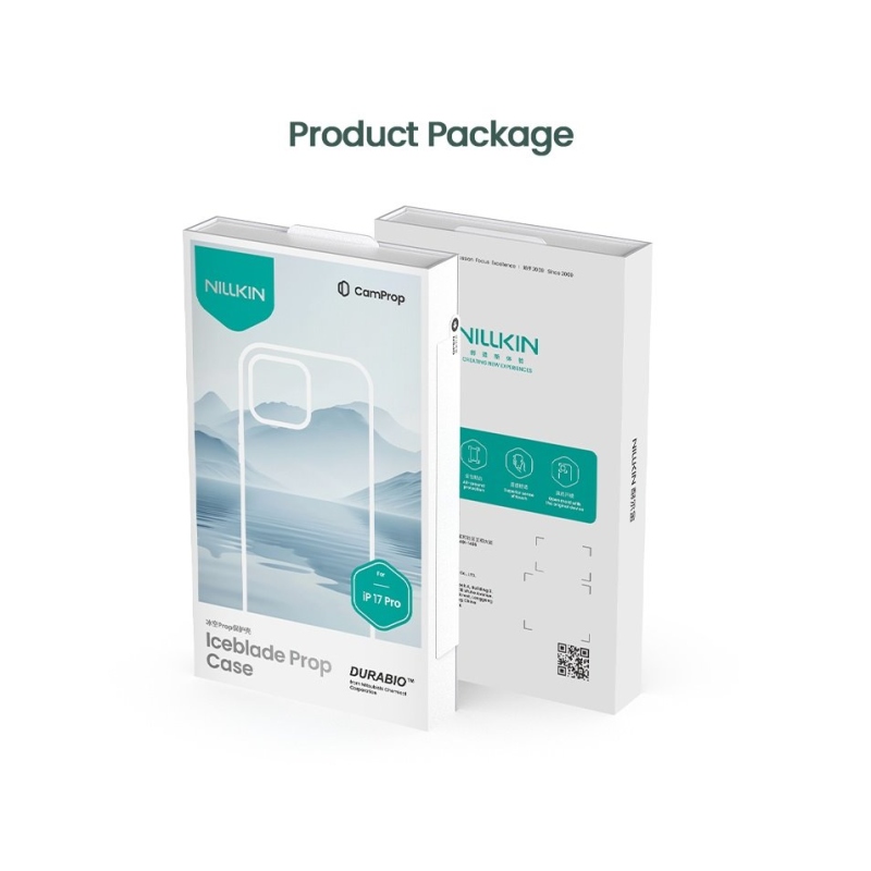 Nillkin Iceblade Prop mágneses borító Apple iPhone 17 Pro sötét éjszakai fekete színhez