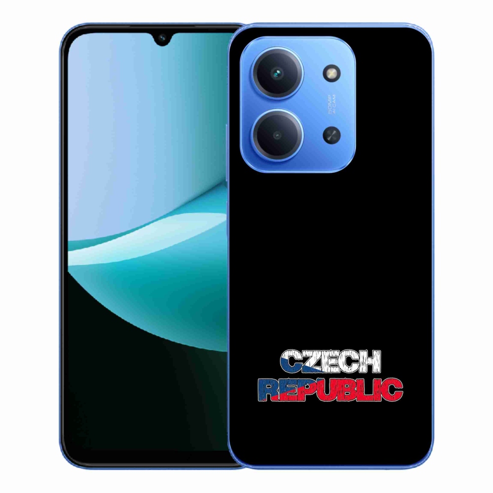 Gél borítás mmCase a Xiaomi Redmi 15C 4G/5G (173mm) - Csehország fekete háttérrel