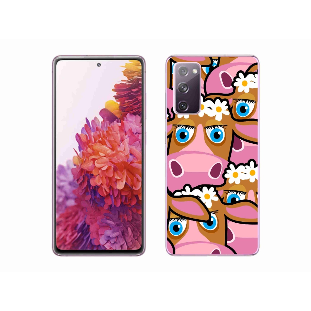 Gél borítás mmCase Samsung Galaxy S20 FE - rajzfilm tehenekhez