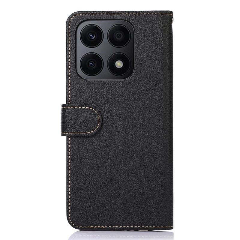 KHAZ könyv tok a Honor X8a számára - fekete/piros