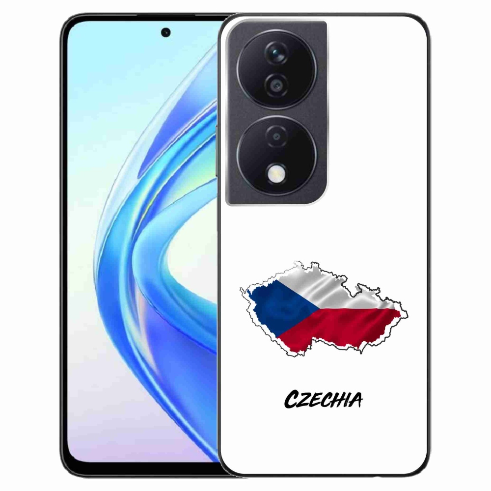 Gél védőhuzat mmCase a Honor X7b/Honor 90 Smart - Csehország fehér háttérrel