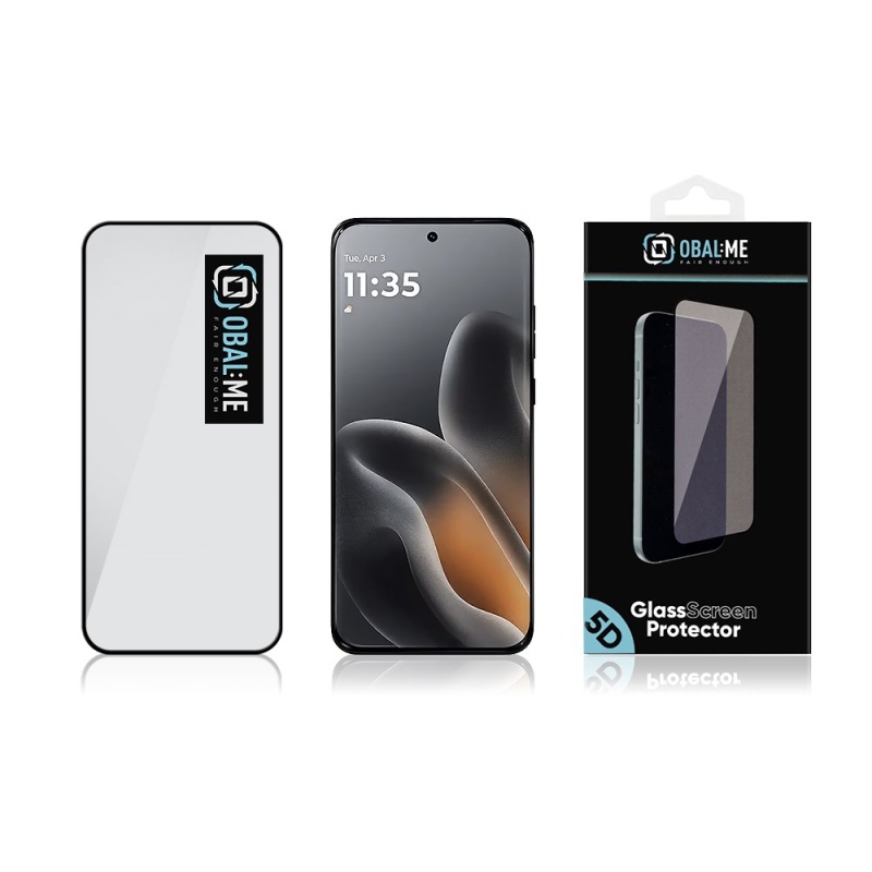 CSOMAG:ME 5D edzett üveg Motorola Edge 70 Fusion Fekete