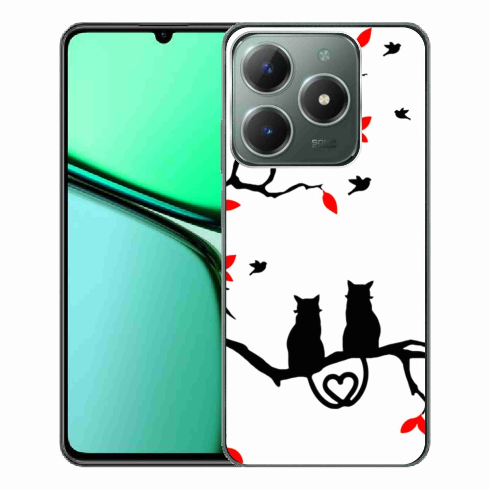 Gél borító mmCase a Realme C61 készülékhez - macskaszerelem