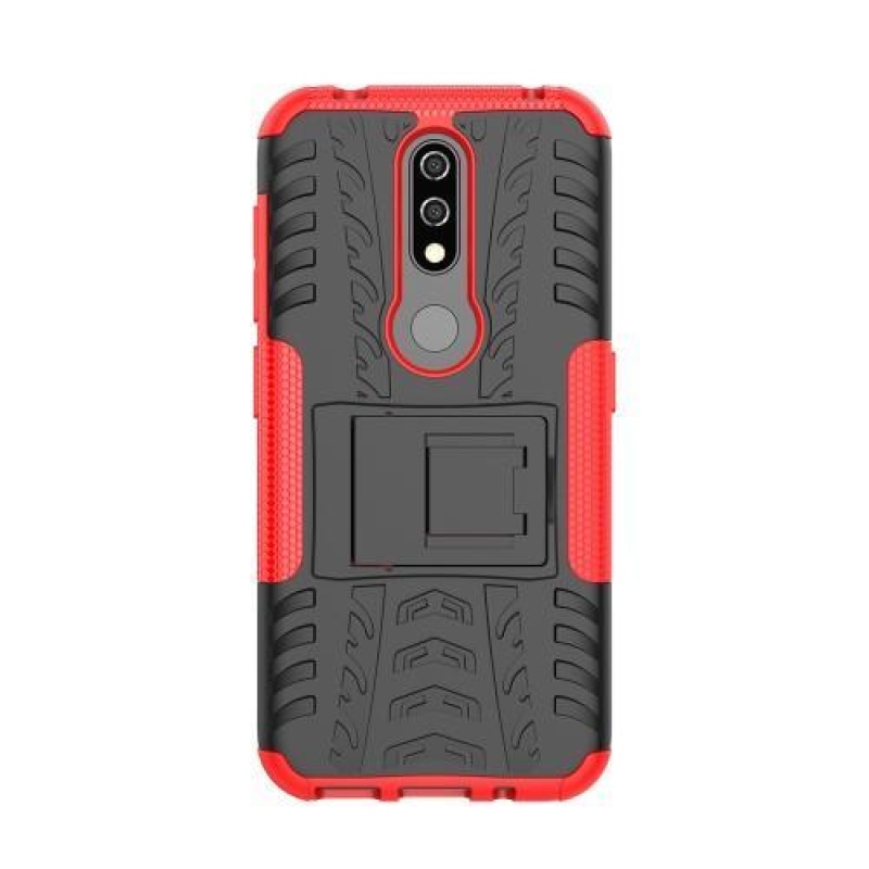 Kick hibrid tartós mobiltáska Nokia 4.2 - piros