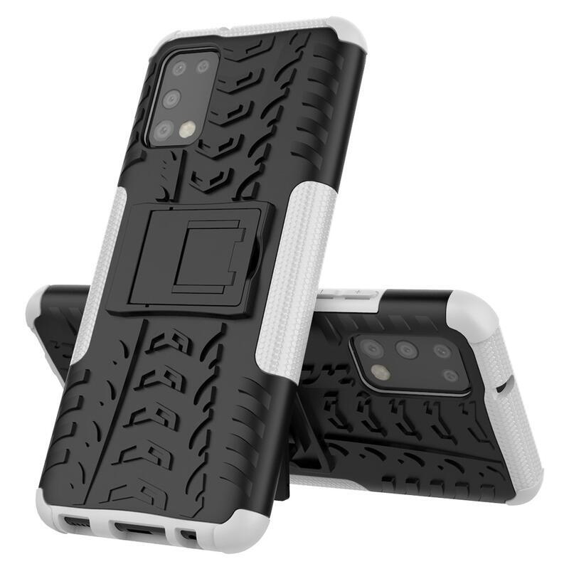 Rúgásálló hibrid borítás Samsung Galaxy A02s (164.2x75.9x9.1mm) - fehér