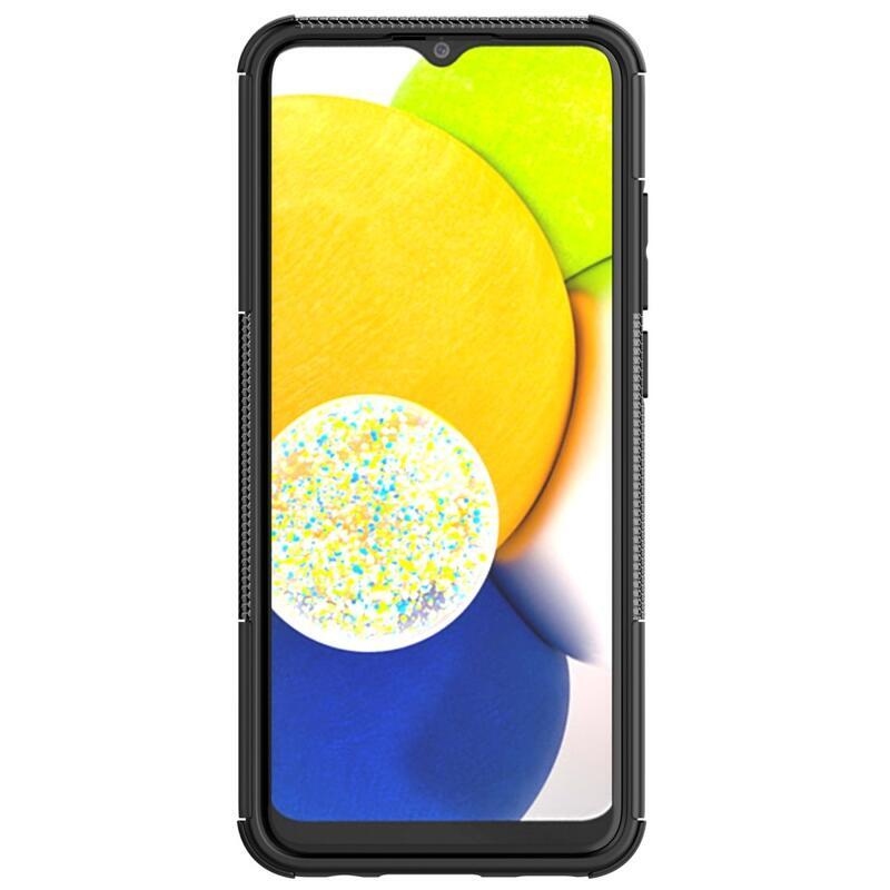 Kick tartós hibrid borítás Samsung Galaxy A03-hoz - fekete