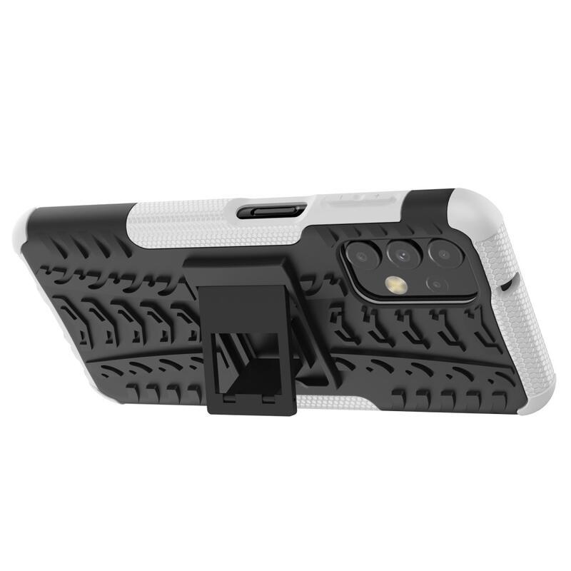 Kick tartós hibrid borítás Samsung Galaxy A13 4G készülékhez - fehér