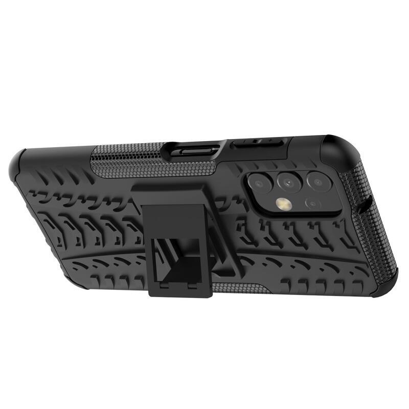 Kick tartós hibrid borítás Samsung Galaxy A13 4G készülékhez - fekete